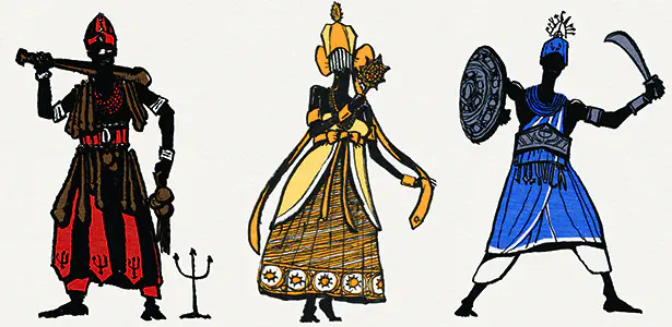 EXU terra e fogo - OXUM água doce - OGUN terra e fogo TRES ORIXAS